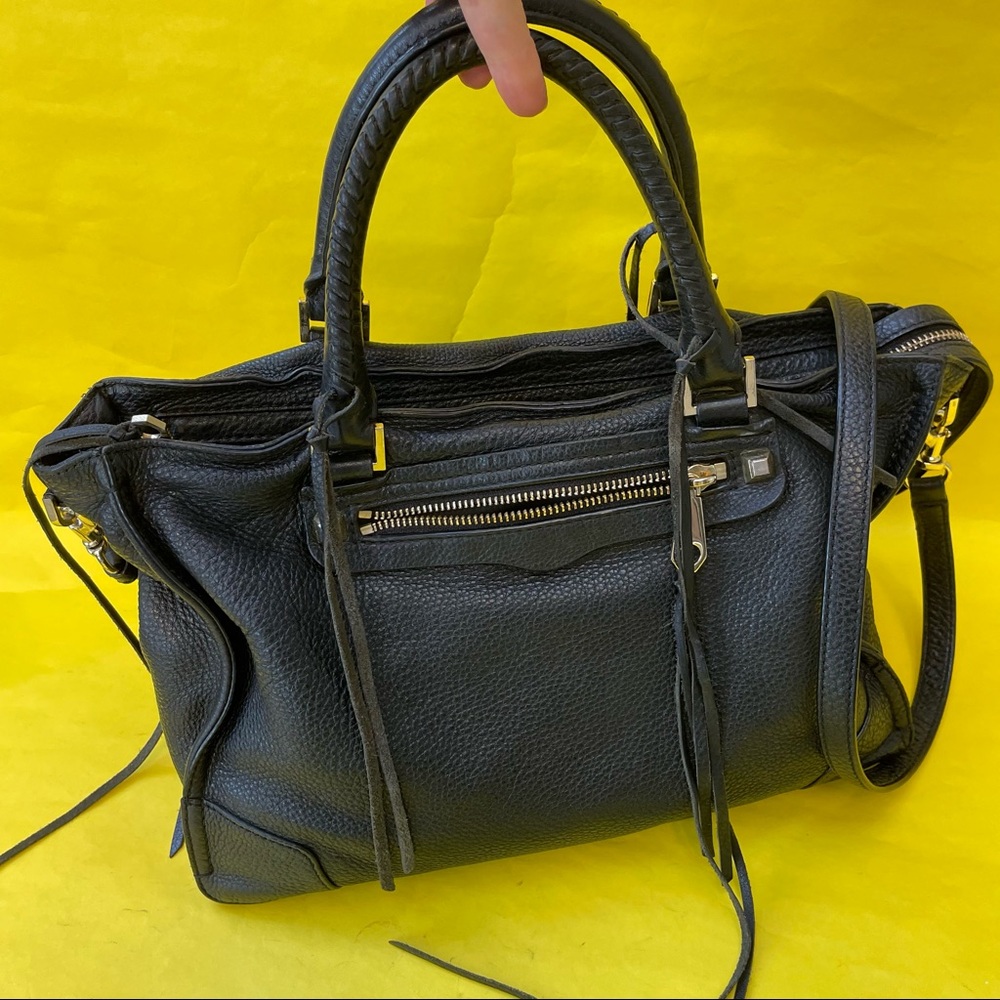 Vintage black Rebecca Minkoff pebbled leather bag